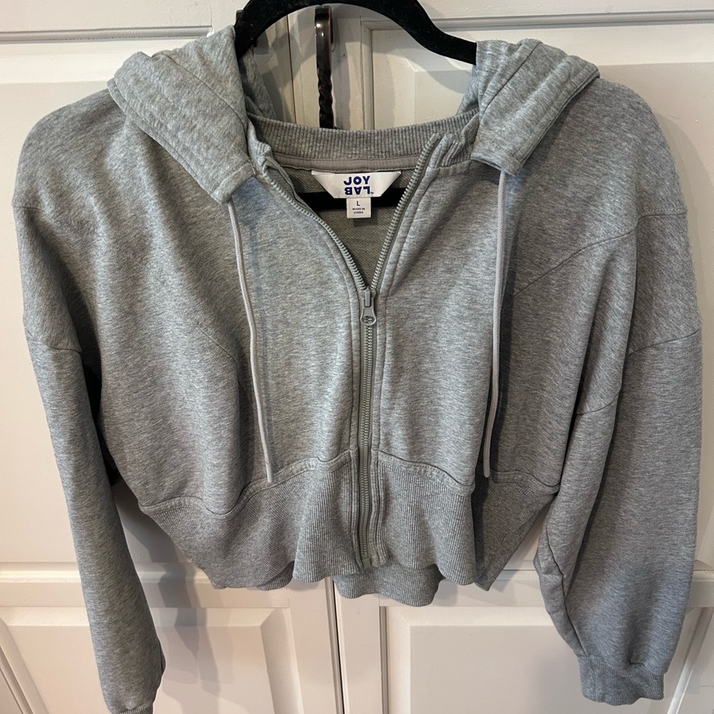 JoyLab Light Gray Zip-Up Jacket